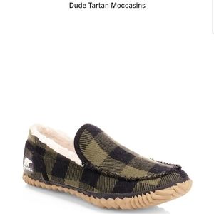 Mens Sorel Dude tartan moccasins slippers size 13